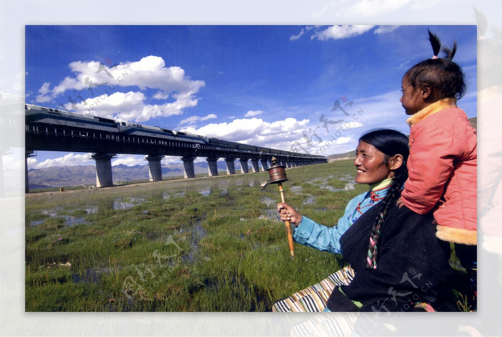 青藏铁路藏民