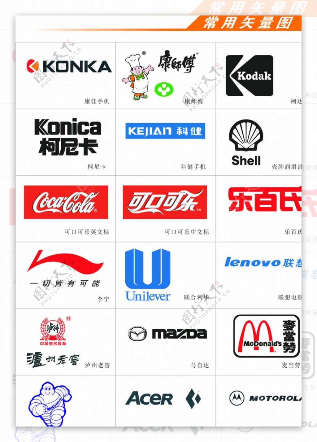 企业类形象标志或产品标志