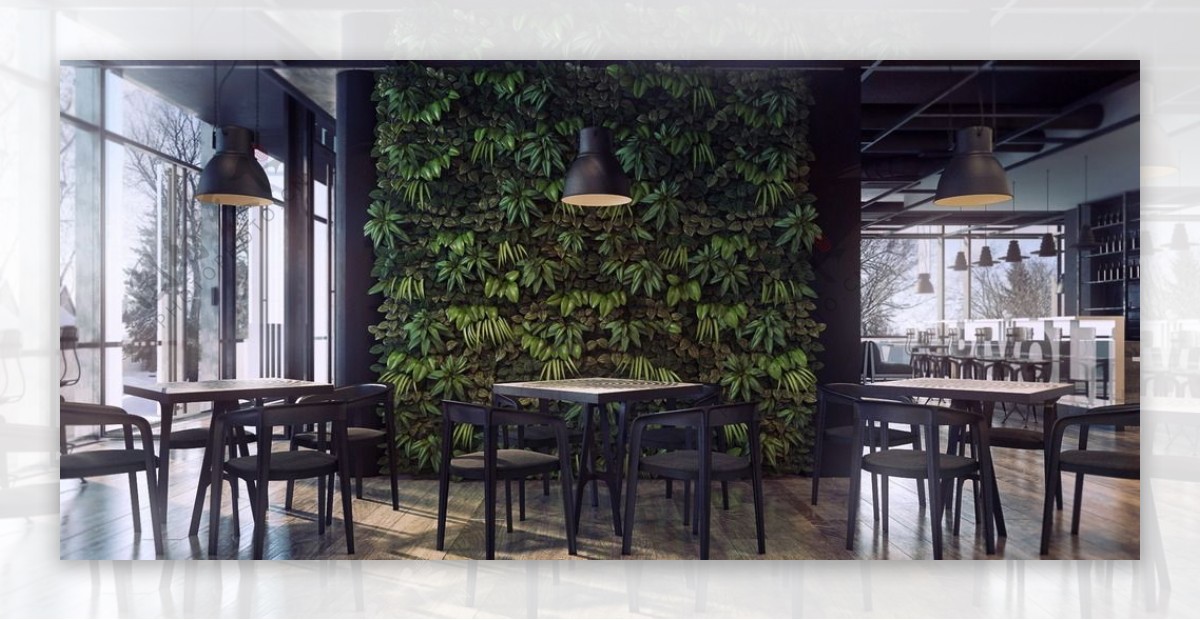 商业室内设计咖啡厅环境效果图