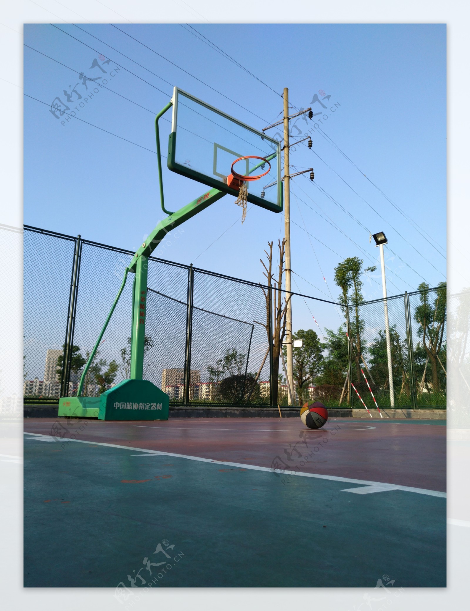 天津各个大学篮球架案例