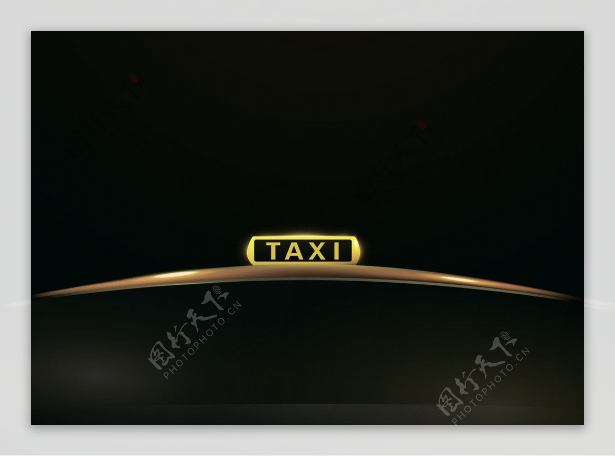 出租车taxi标志