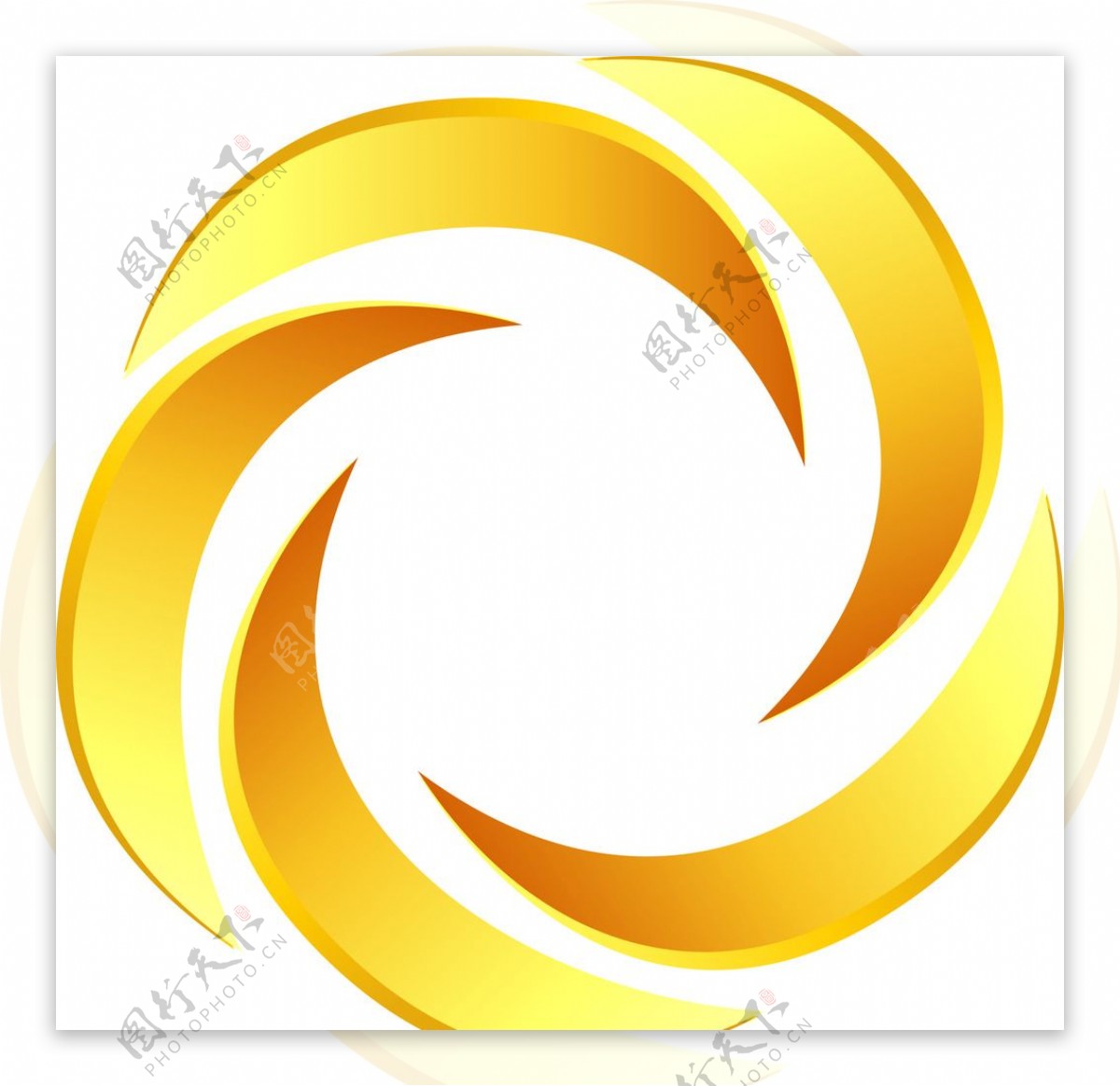科技环保通讯标志圆形logo
