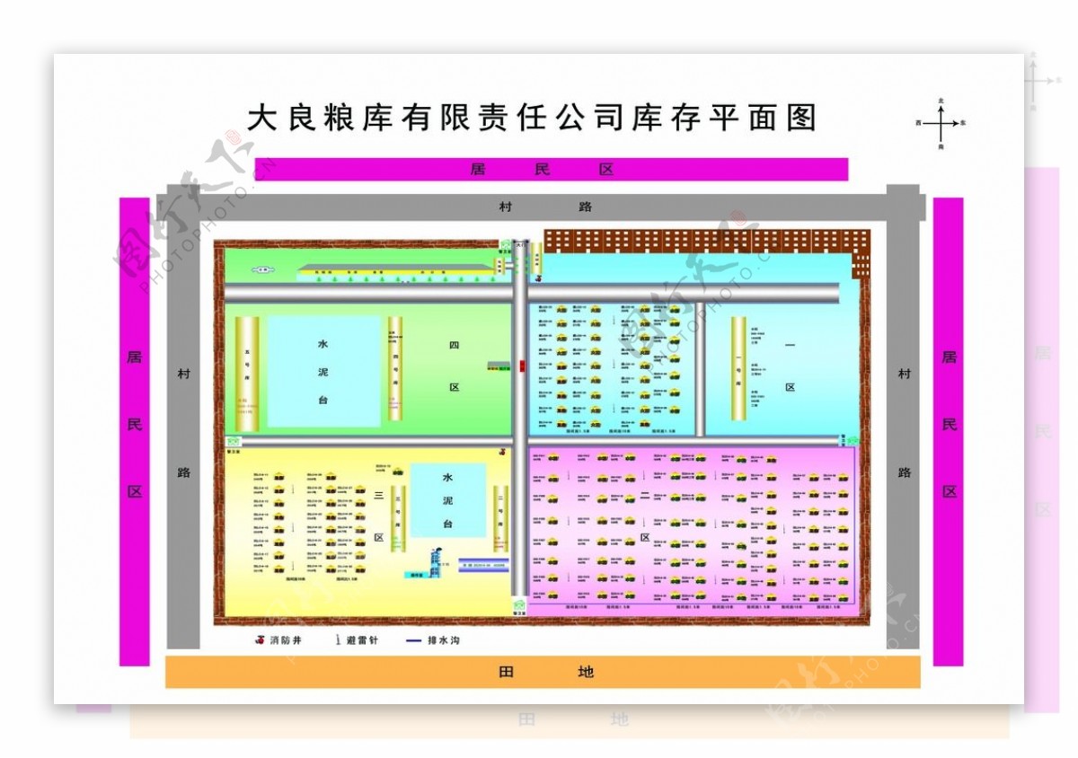 粮库平面图库存平面图