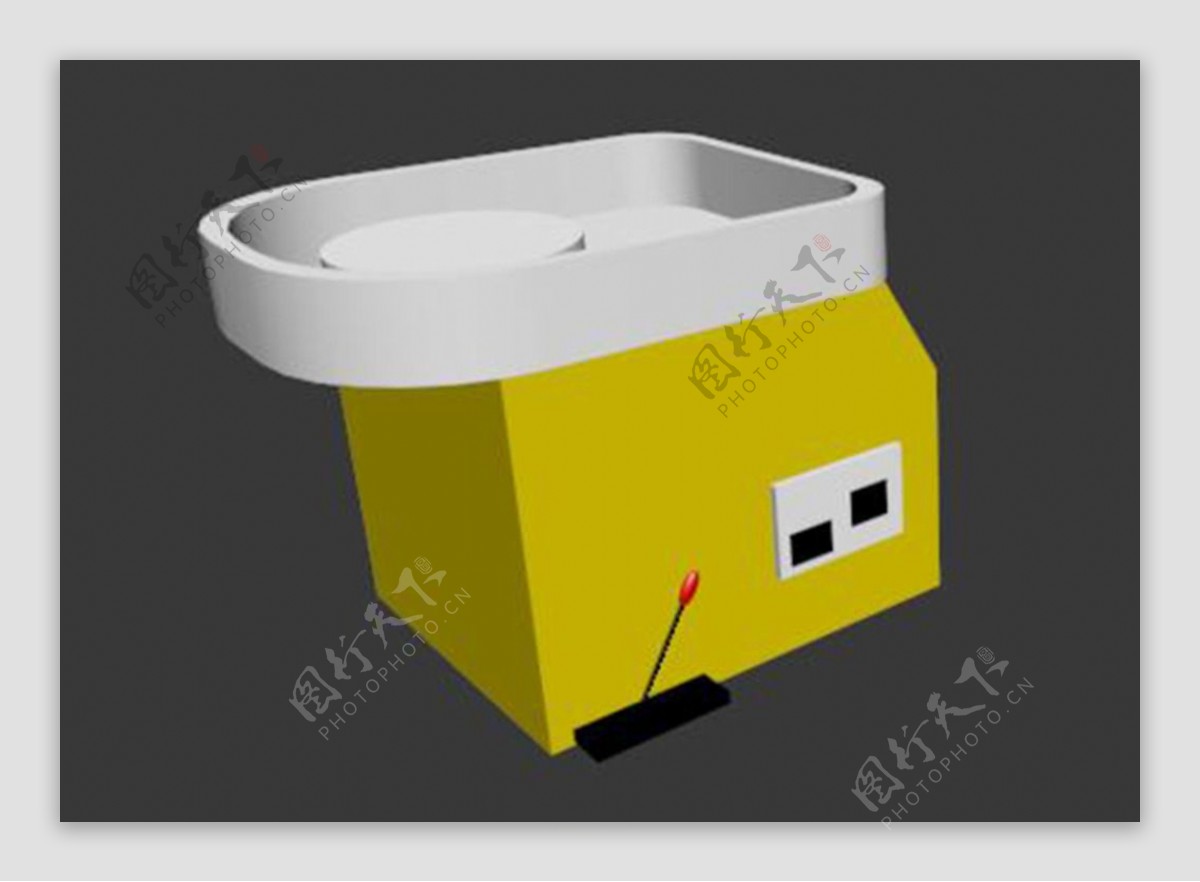 陶艺拉胚机机器3D模型