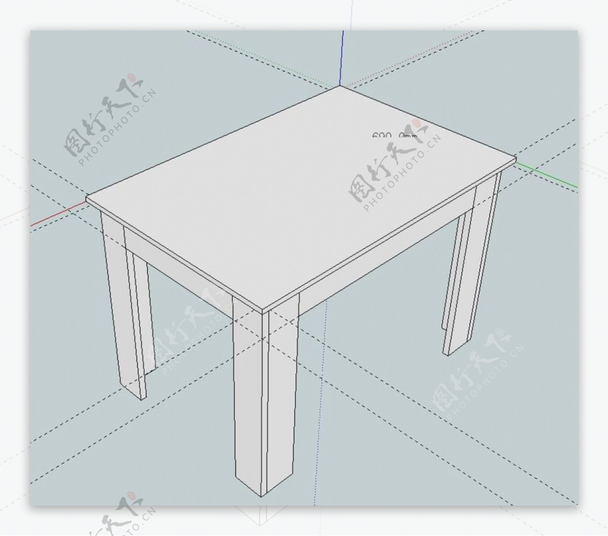 板式餐桌模型