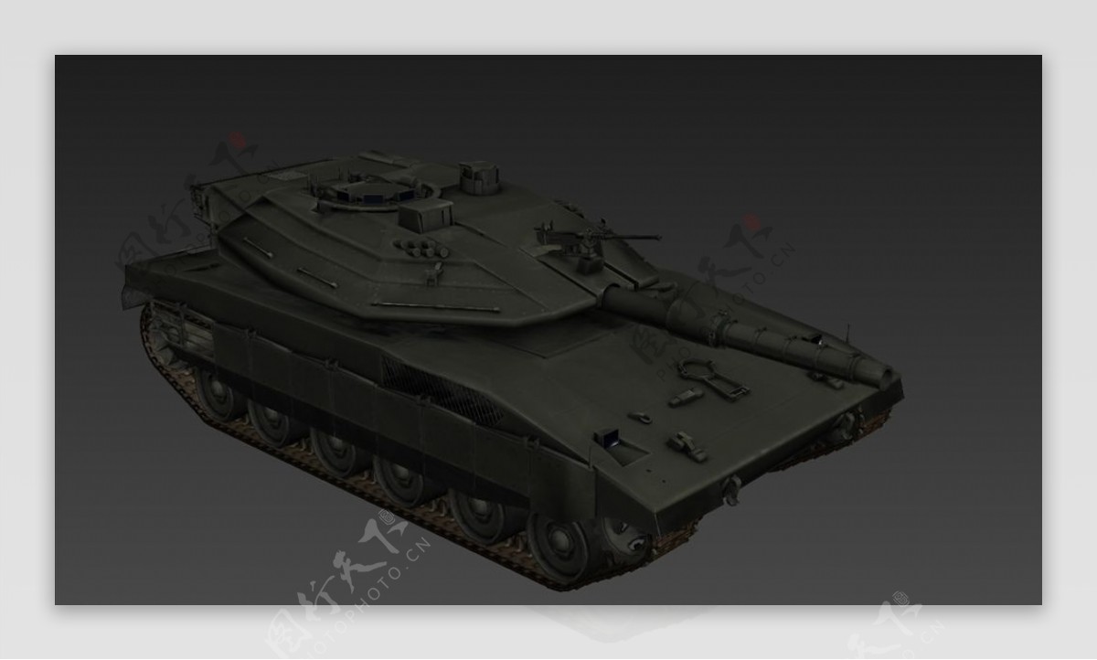 3dmax坦克模型