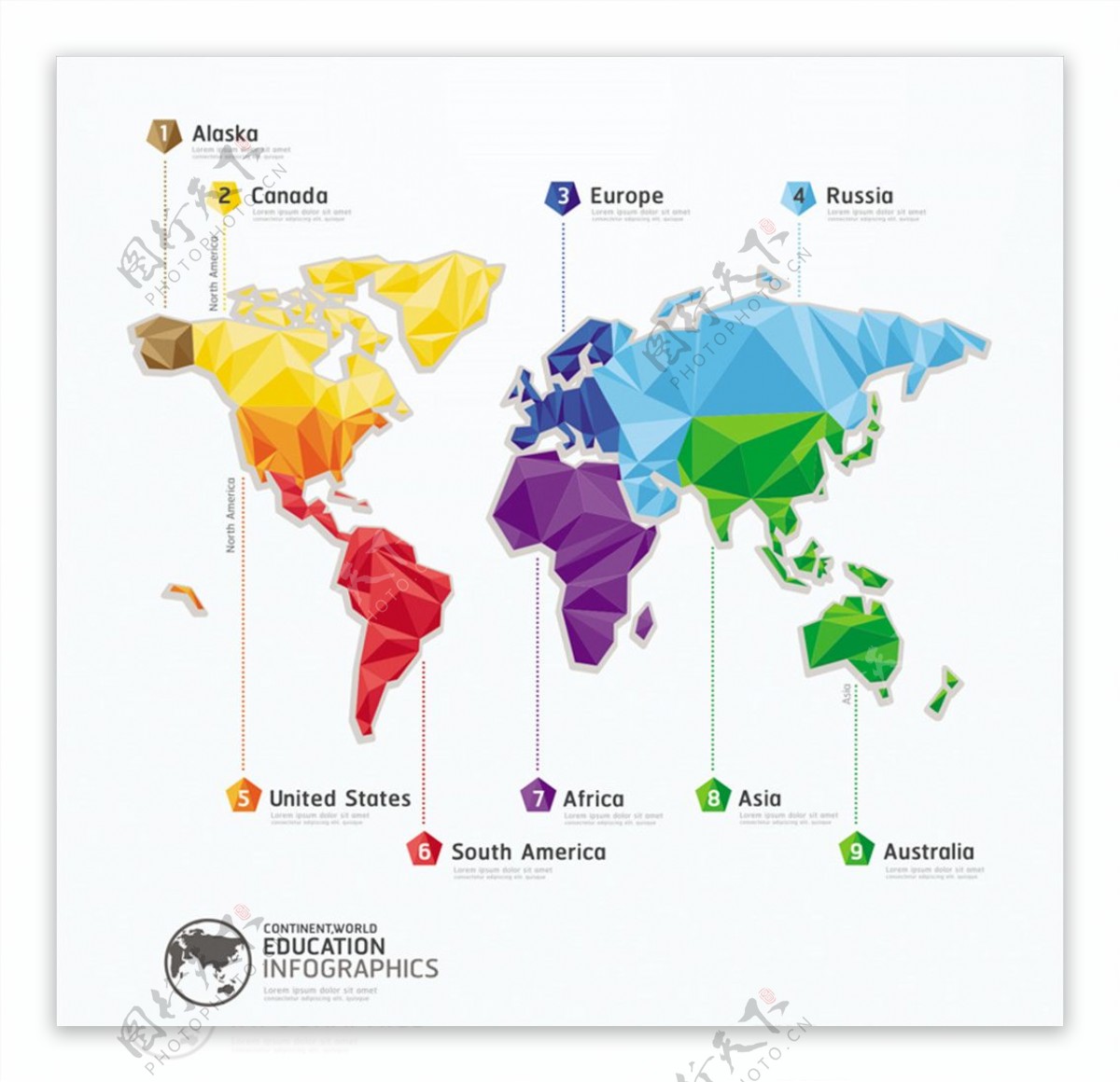地界地图彩色地图