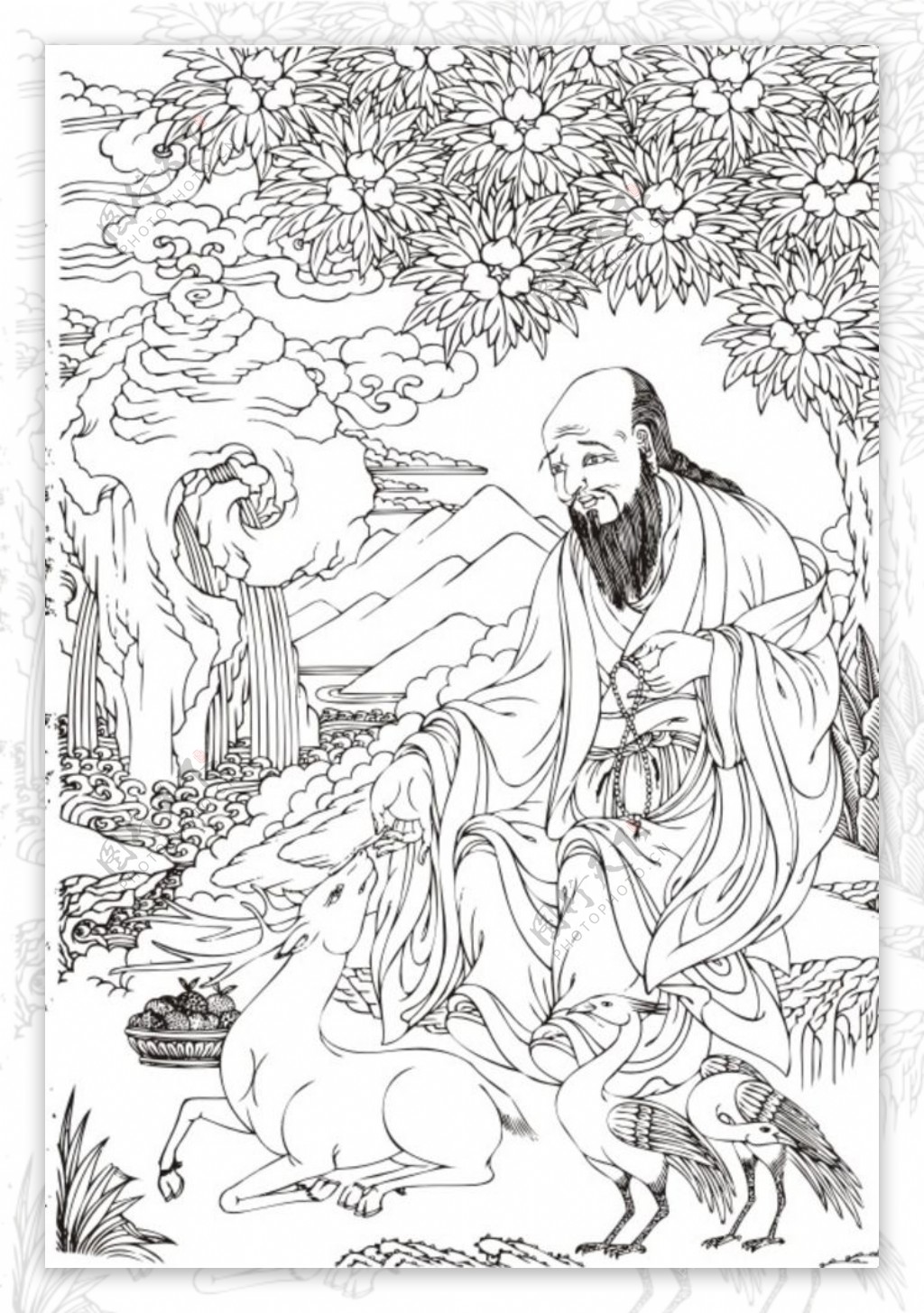 藏式长寿图