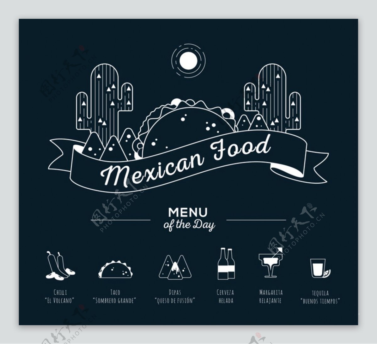 墨西哥食物菜单