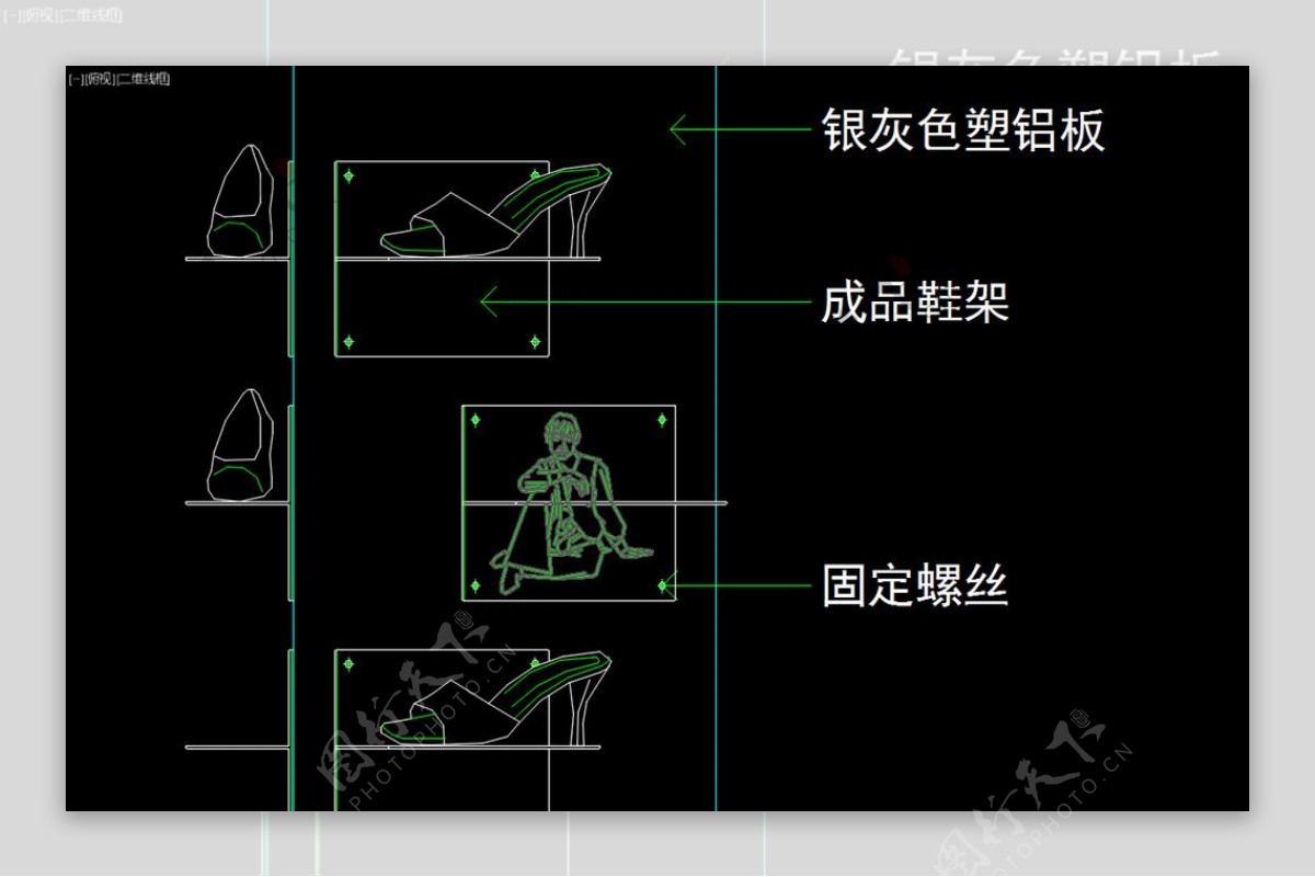 室内图块工装构件元素