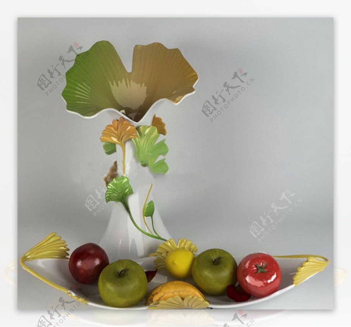 水果花瓶模型