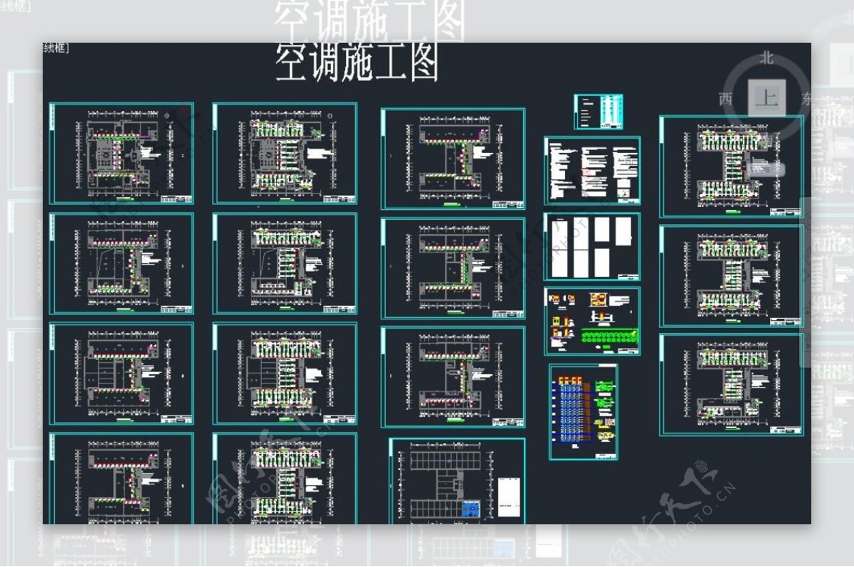 学院七层图书馆暖通系统设计图