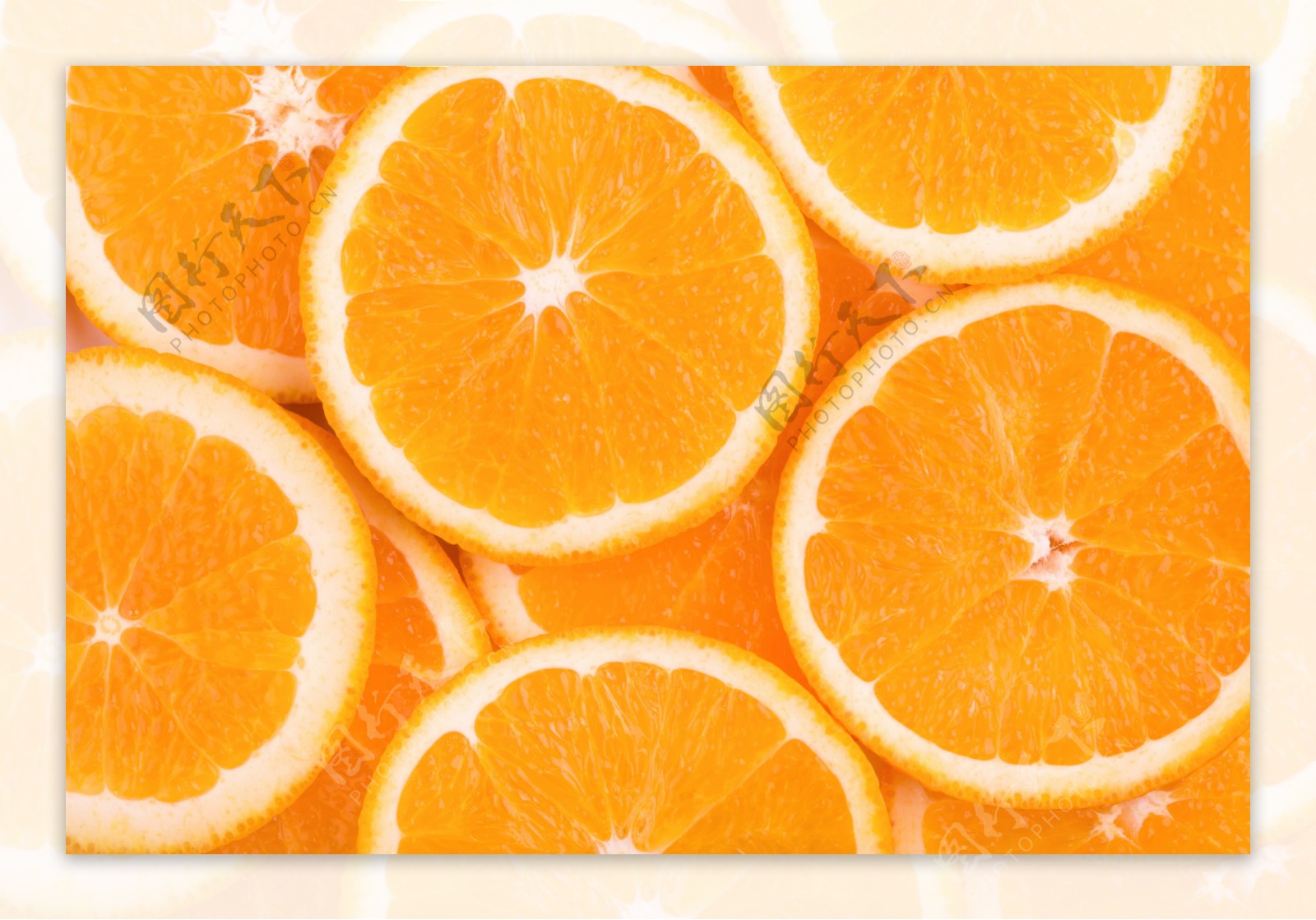 高清香橙橙色橙片