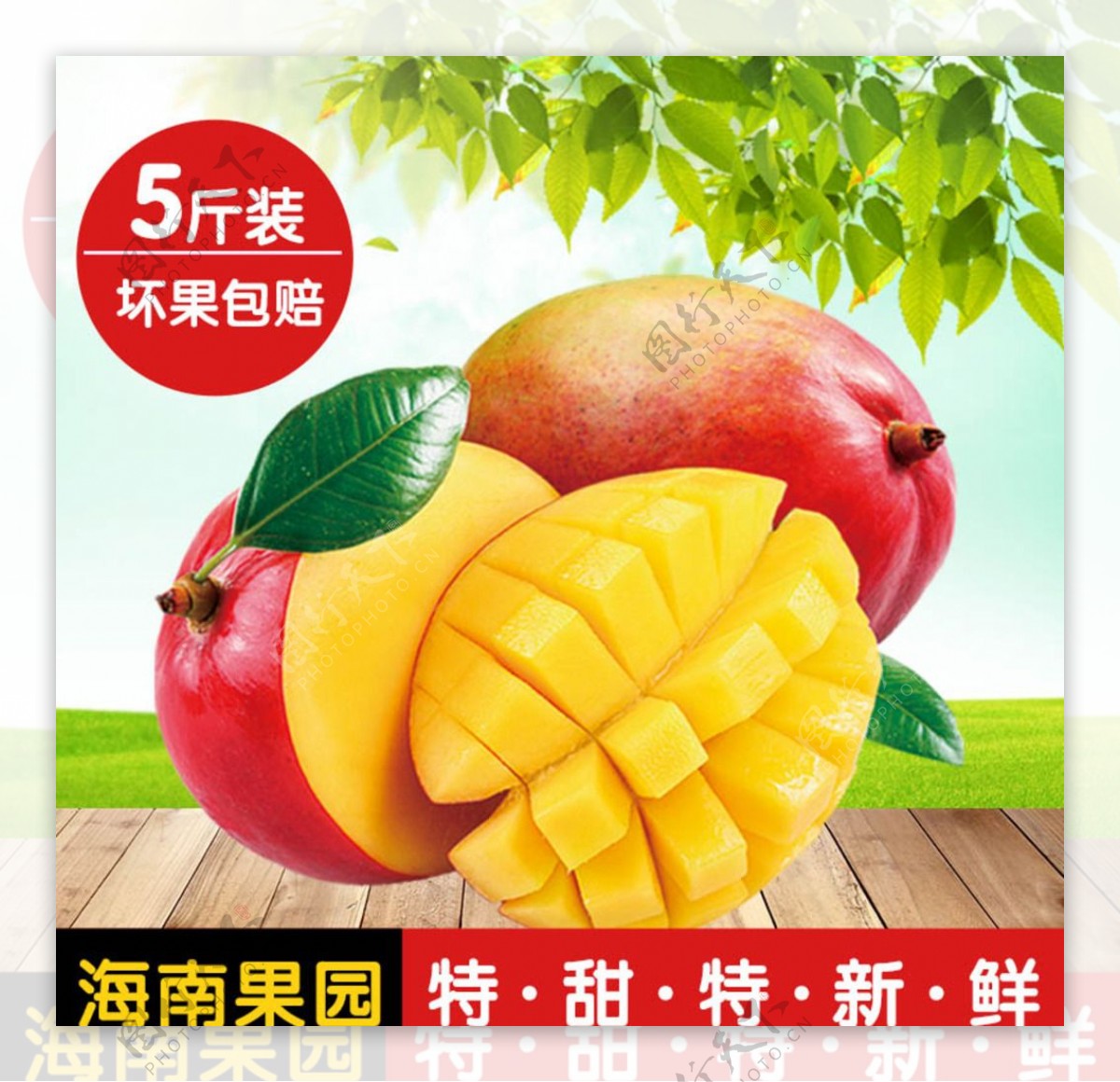 芒果水果海报