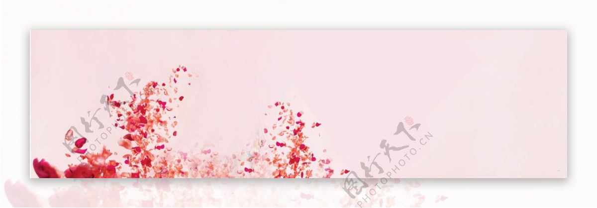 粉色浪漫背景banner