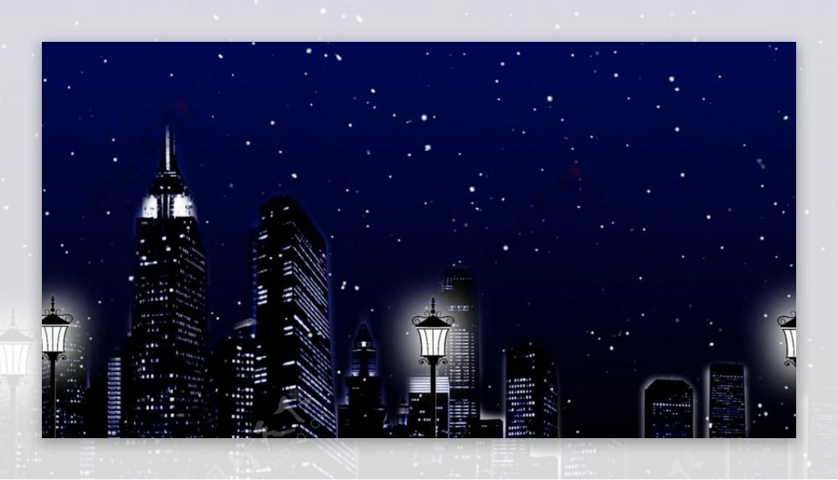 高清动态城市LED背景视频