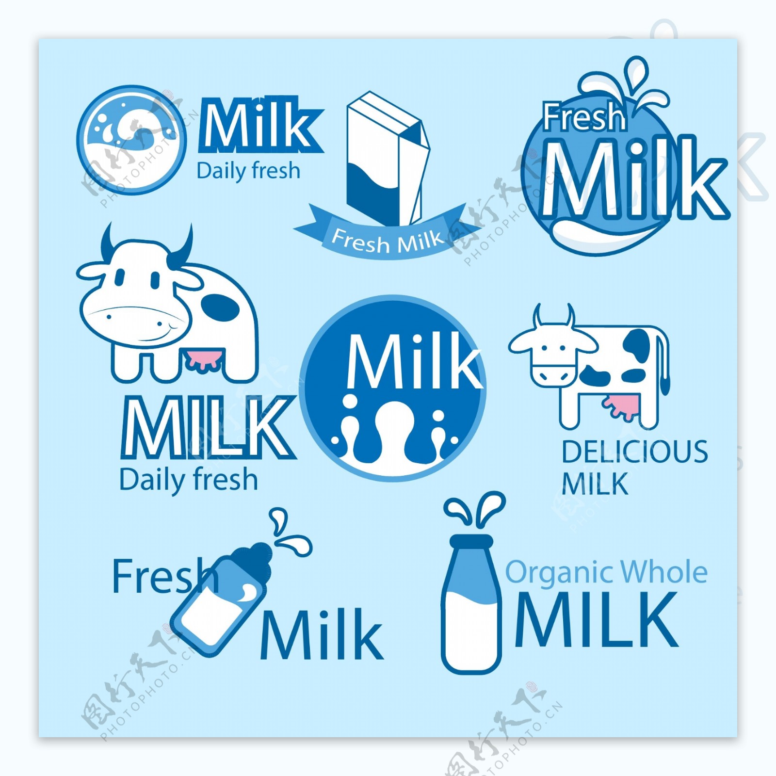 鲜奶包装标签