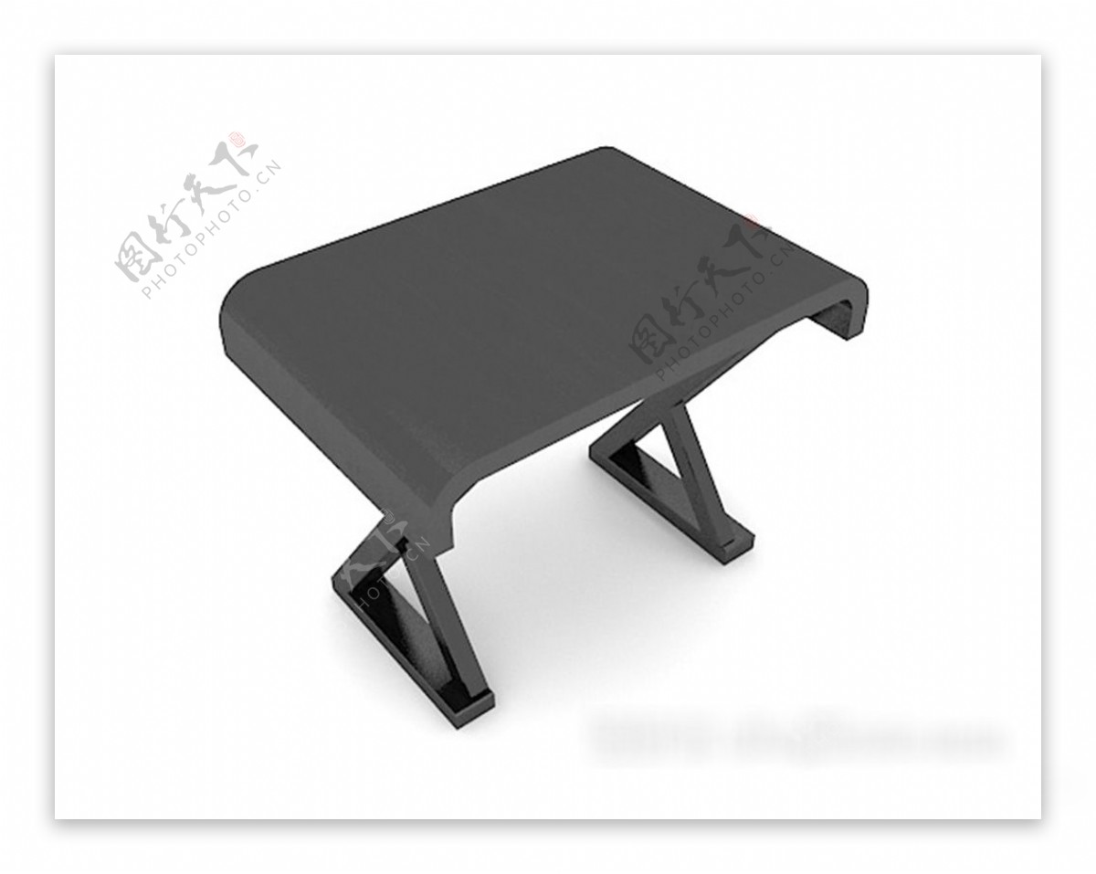 黑色简约椅子3d模型下载