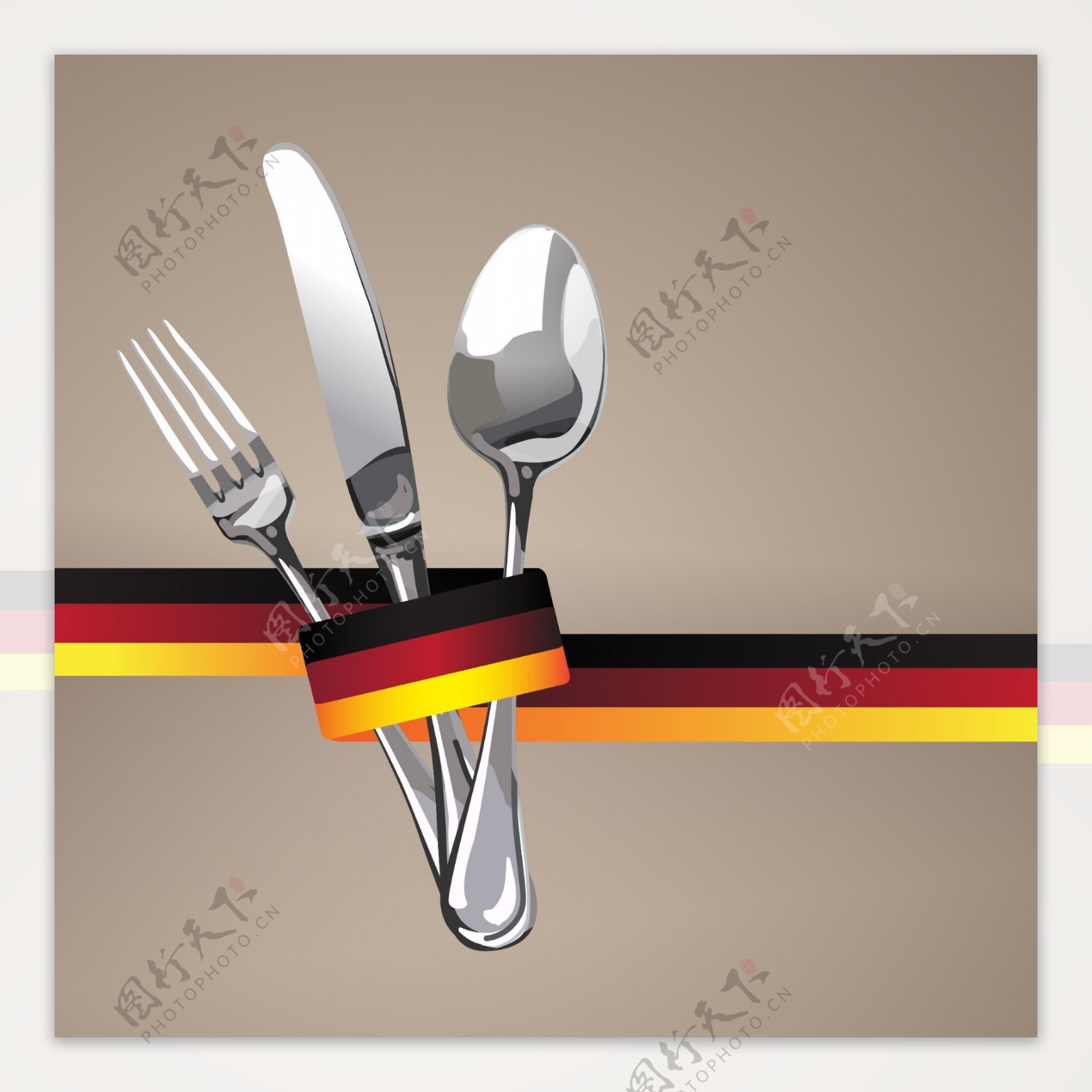 西餐餐厅菜单Logo设计