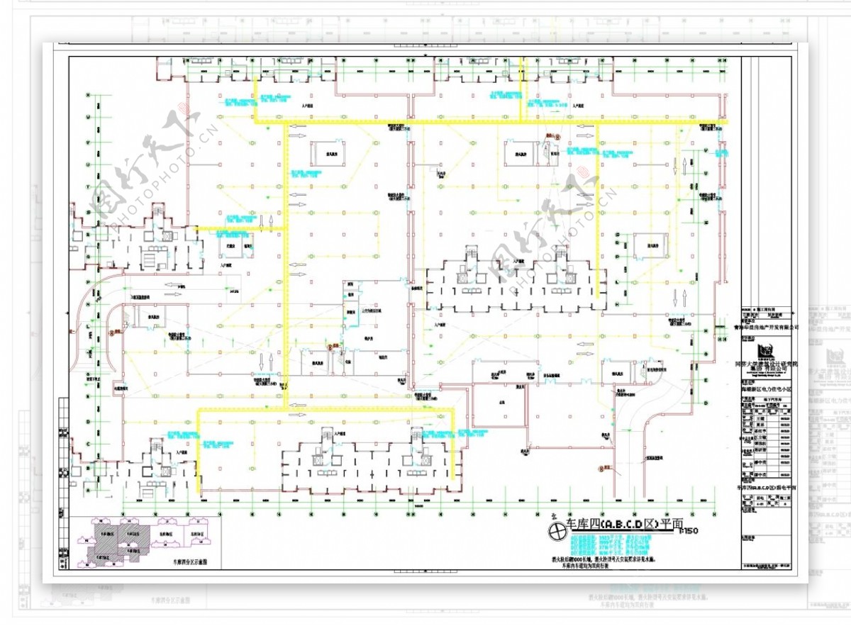 地下车库弱电CAD图纸