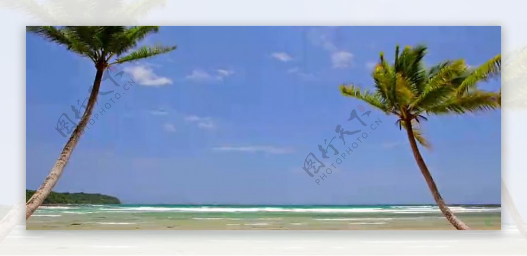 海滩风景特写高清实拍视频素材