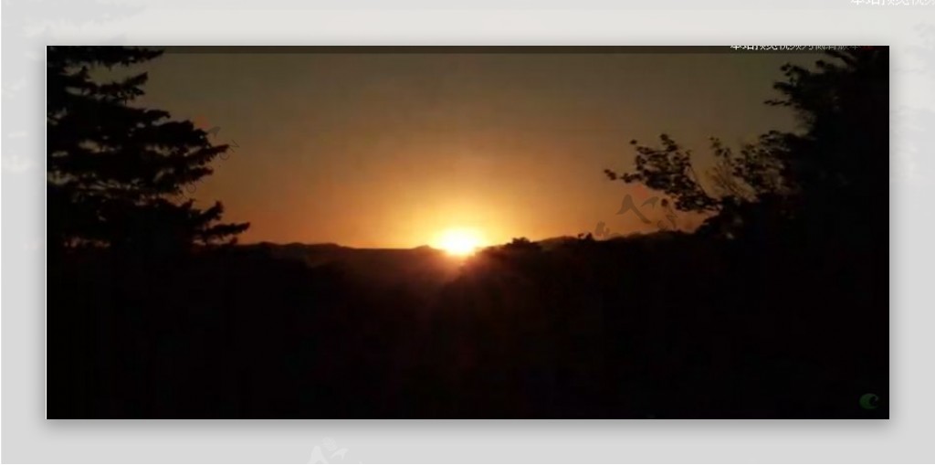 日落风光美景高清实拍视频素材