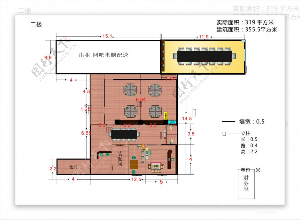 高层建筑住宅方案彩平_cad图纸下载-土木在线
