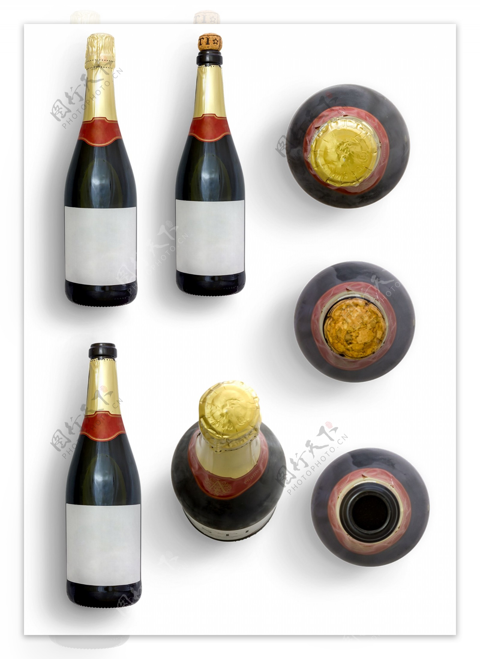 红酒各种造型生日派对素材