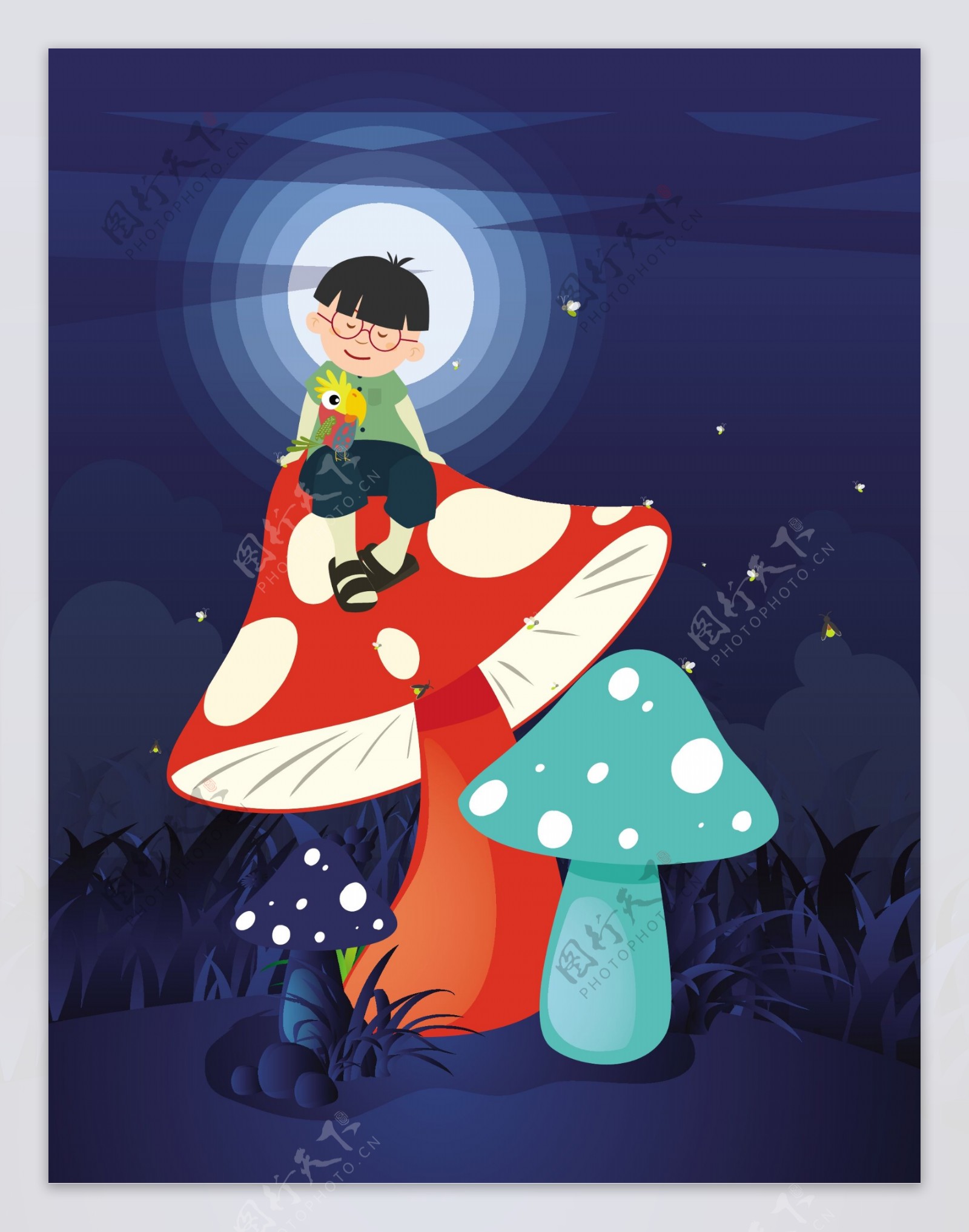 蘑菇儿童插画——最近的一些人设插画和绘本内页|插画|儿童插画|蘑菇儿童插画 - 原创作品 - 站酷 (ZCOOL)
