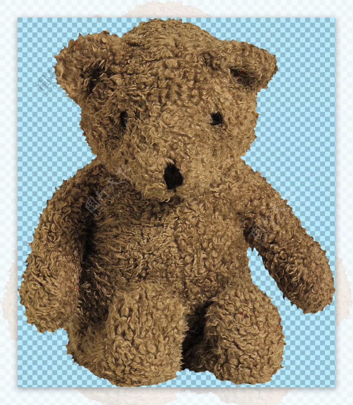 可爱棕熊毛绒玩具图片免抠png透明素材