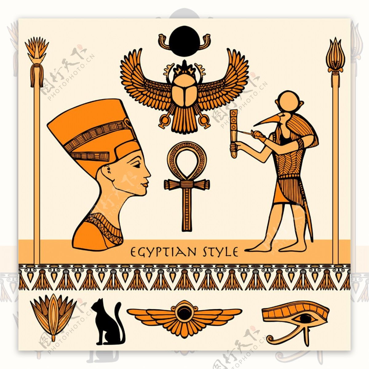 埃及图腾壁画图片