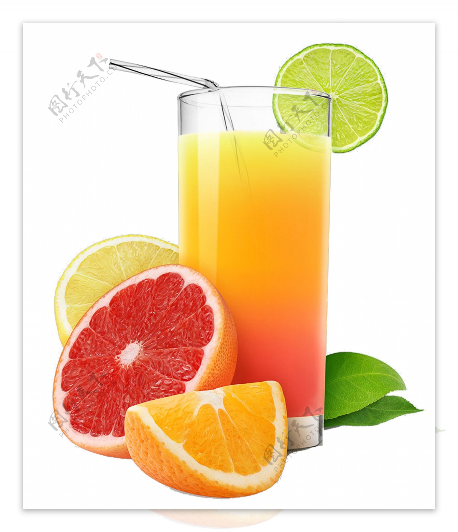商业美食橙子橙汁产品实物促销广告元素素材