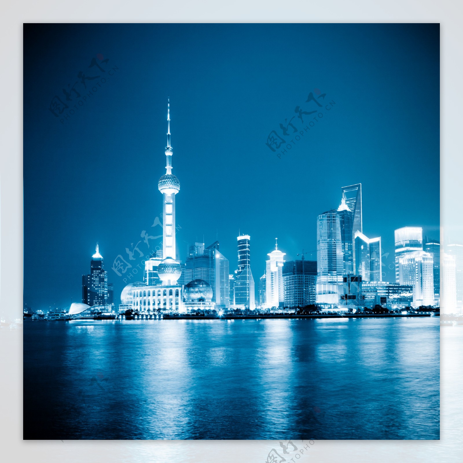 美丽上海夜景图