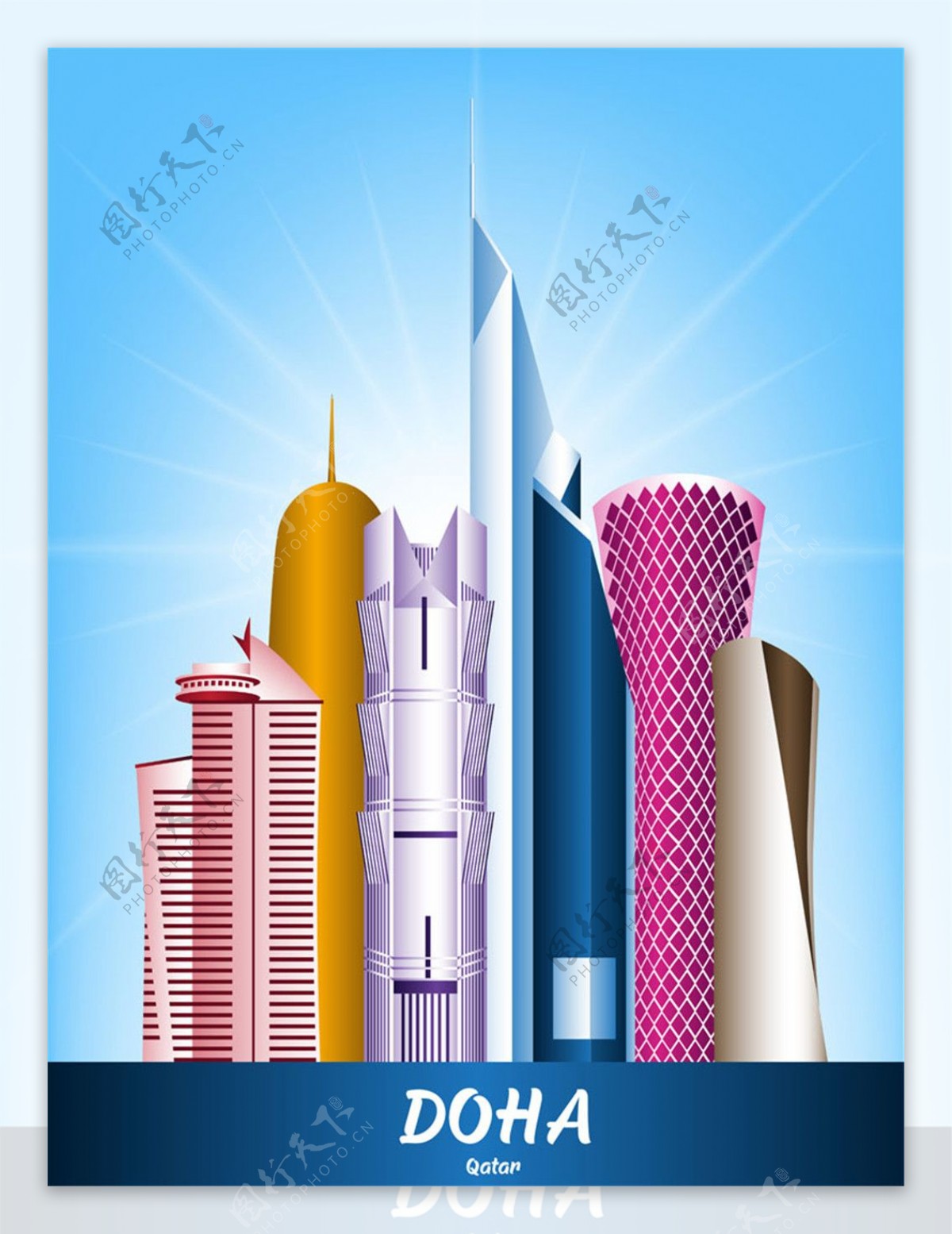 沙特阿拉伯王国彩色著名建筑图片