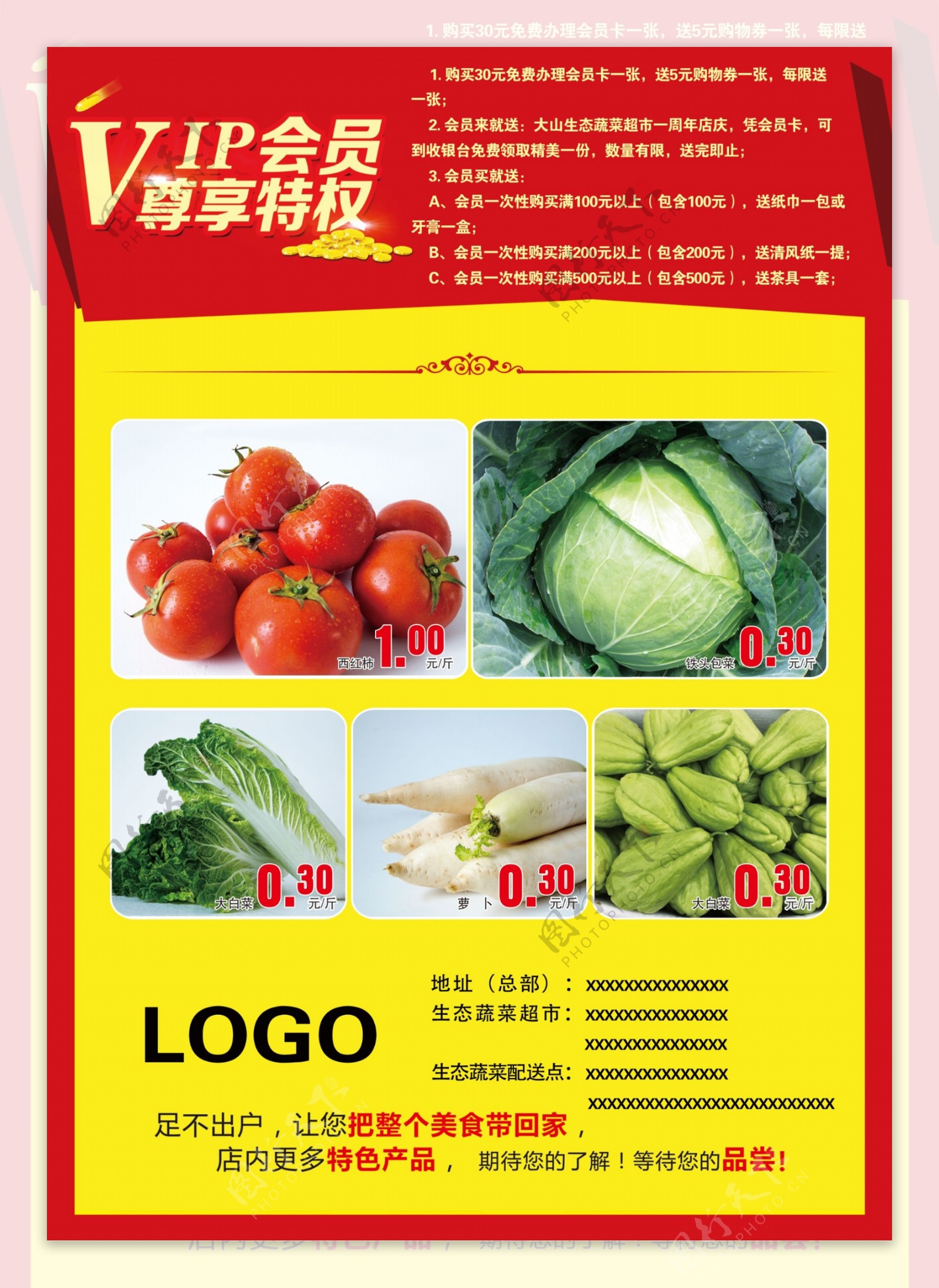 蔬菜店铺周年庆活动