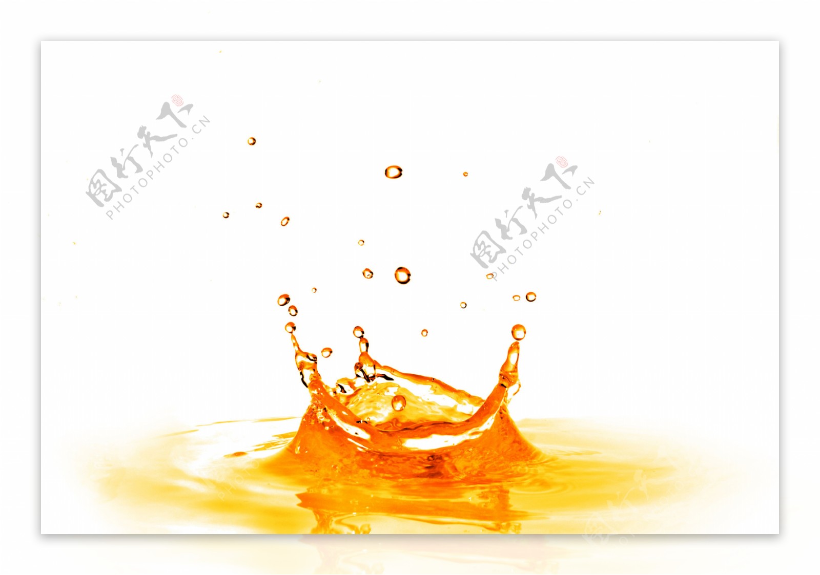 皇冠状橙子汁图片