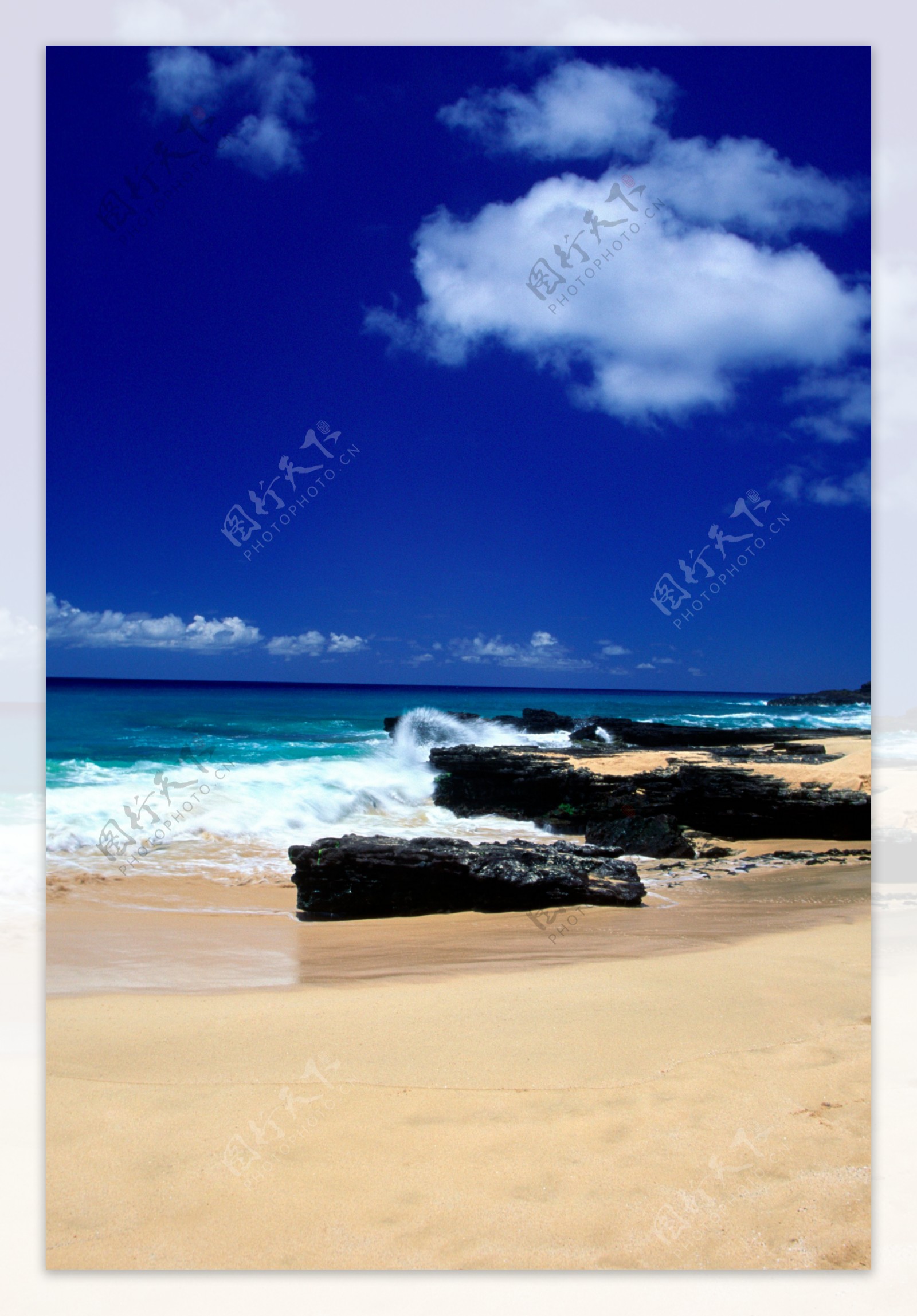 沙滩风景图图片