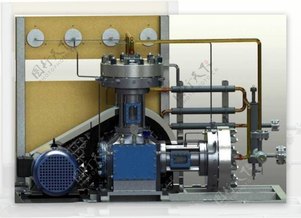 系列隔膜压缩机机械模型