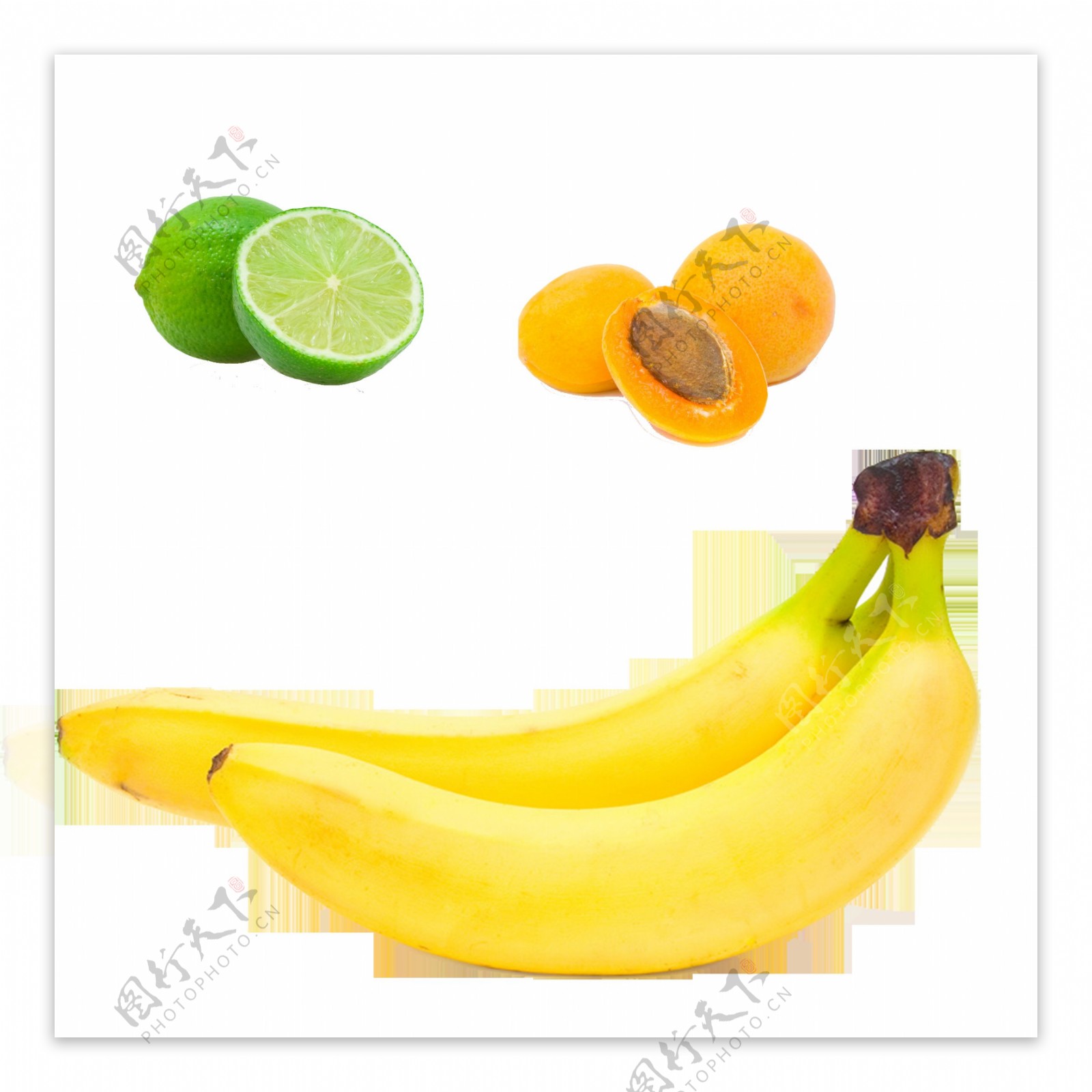 香蕉橙子水果高清素材
