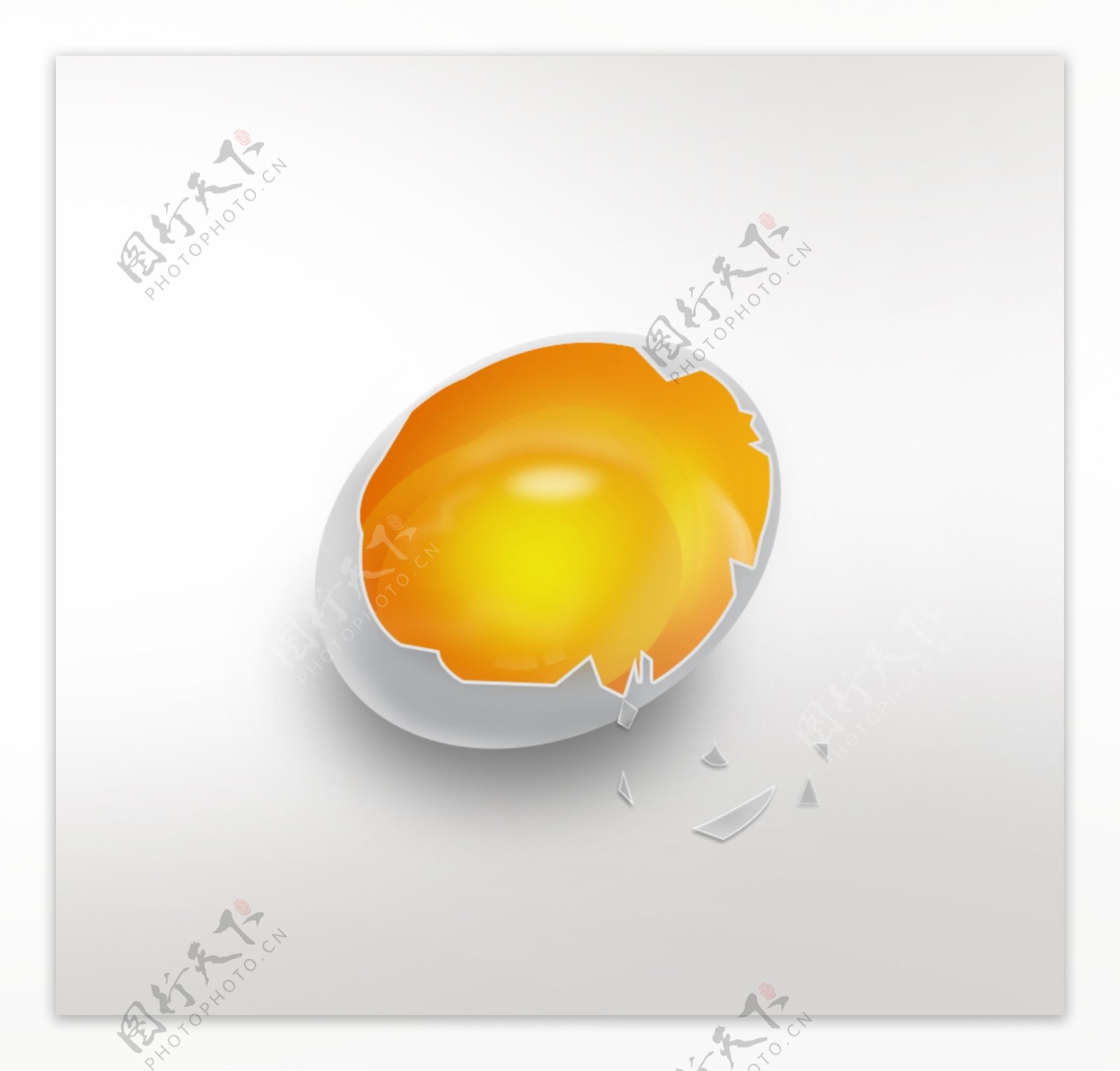 鸡蛋分层蛋黄蛋清碎鸡蛋