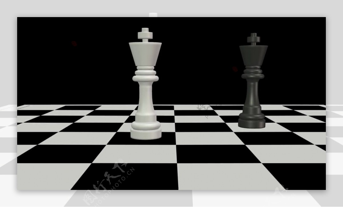 黑白棋盘格国际象棋视频