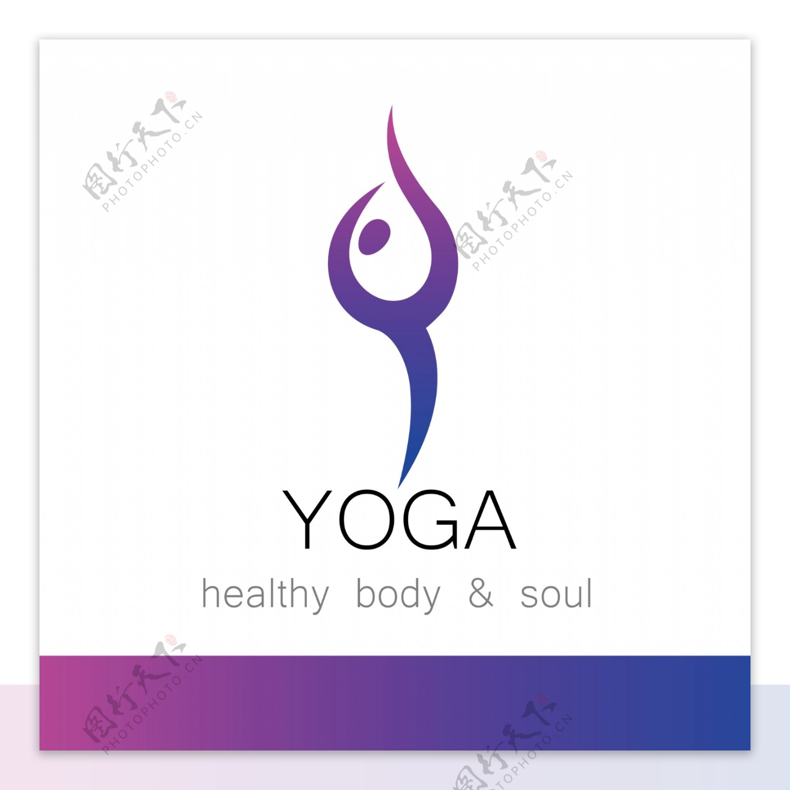 瑜伽logo设计5