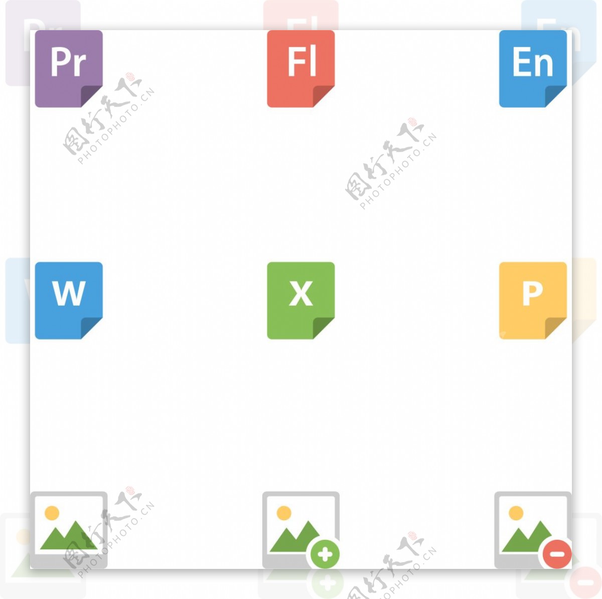 浏览器类精致设计彩色矢量图标ai源文件