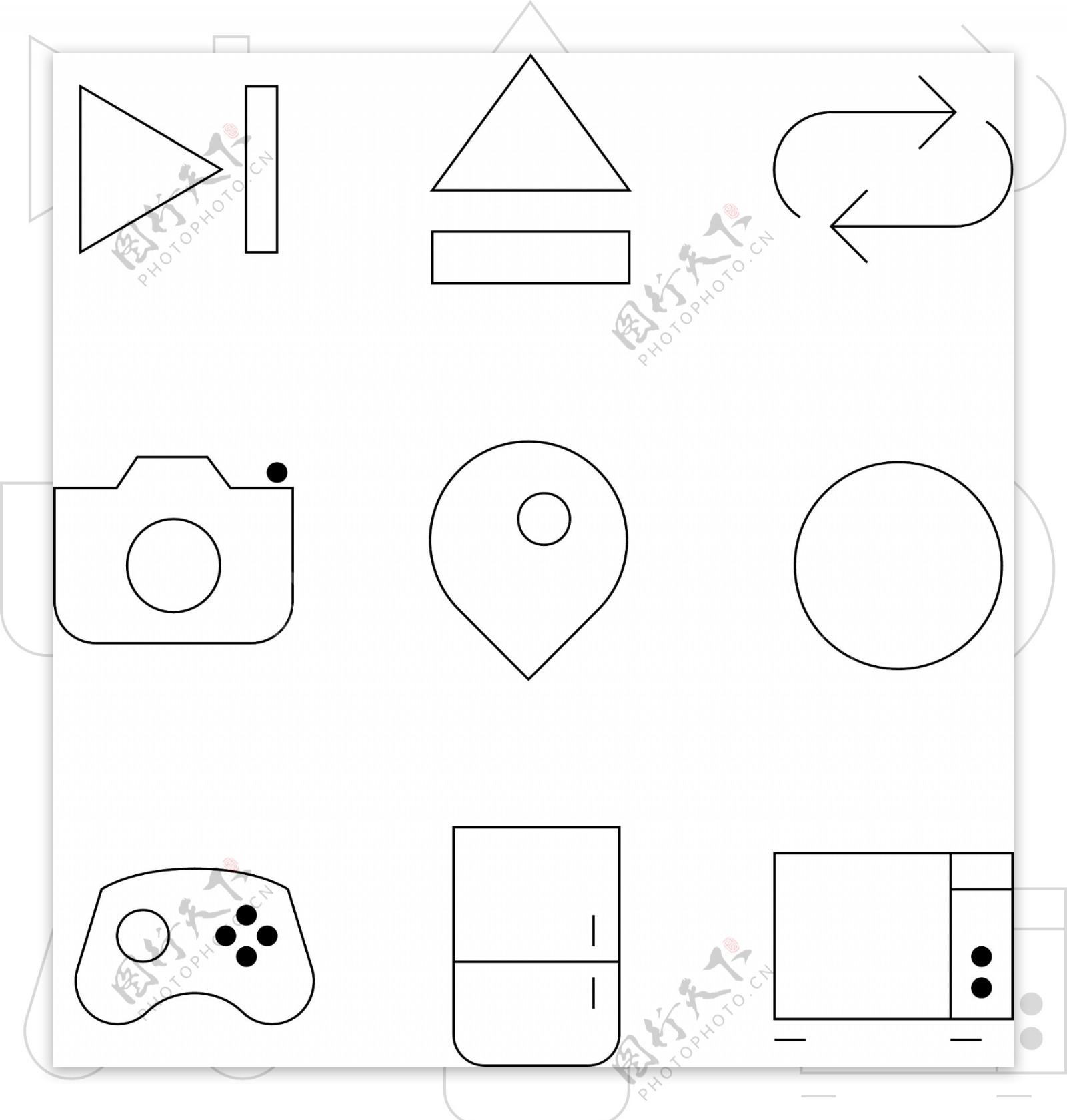 icons游戏办公图标