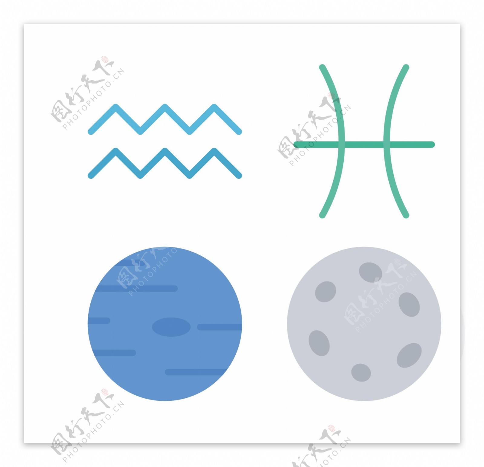 空间科学ICON图标标志图片