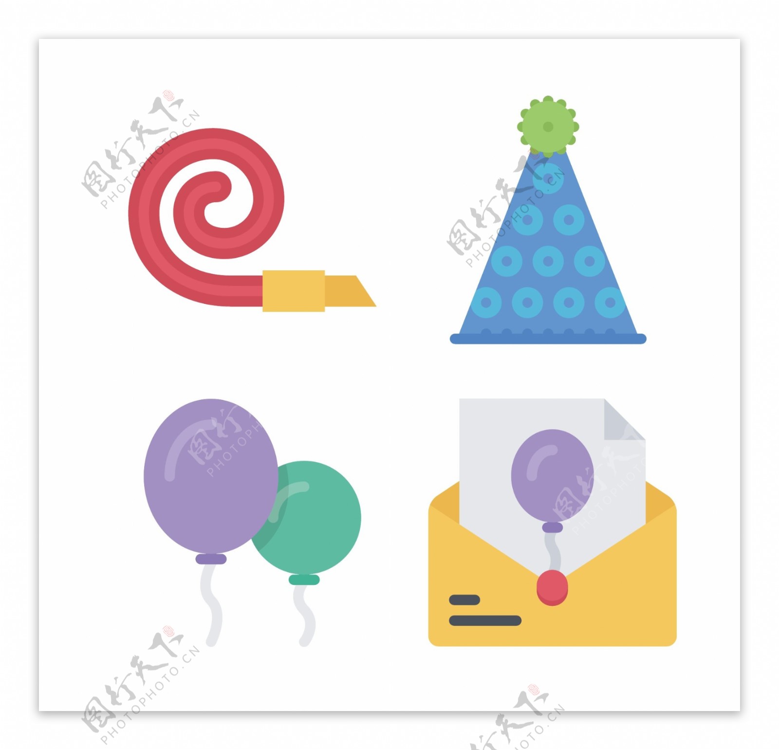 party用品icon图标素材