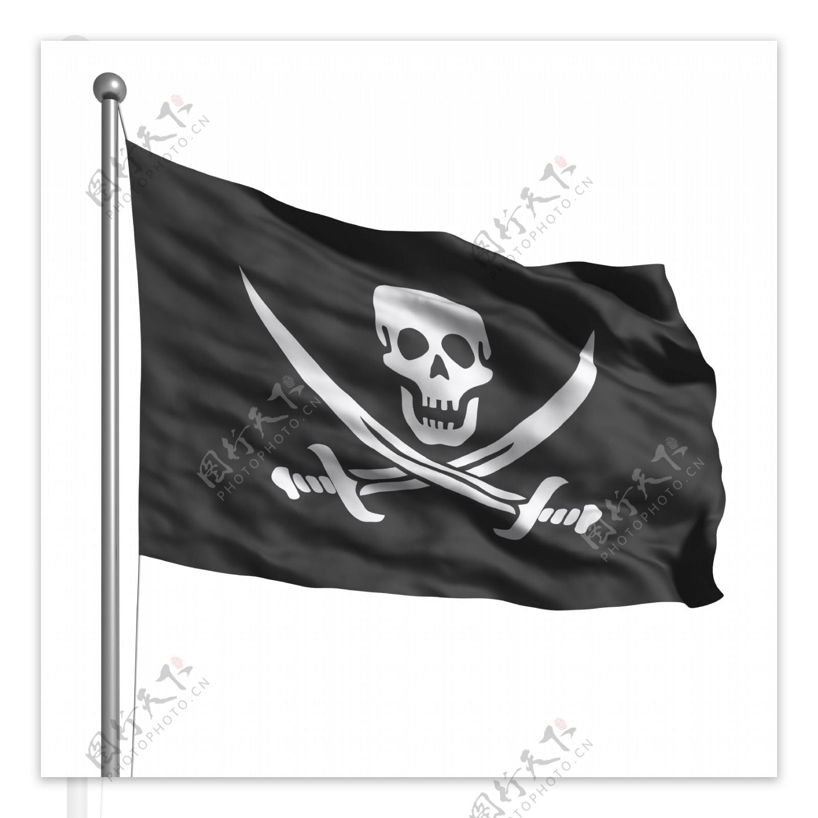 海盗旗帜素材图片
