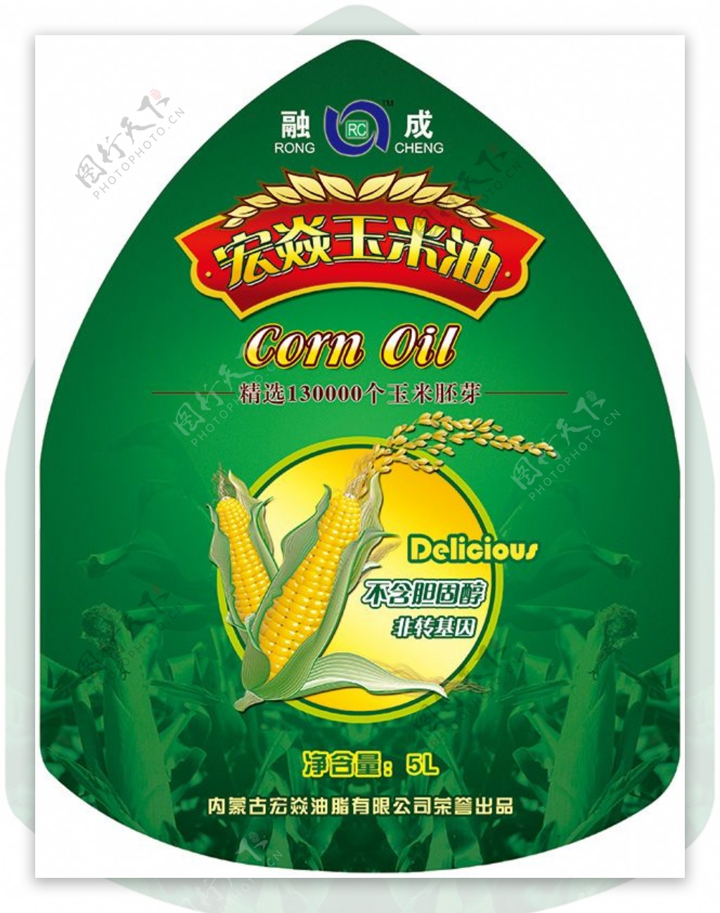 玉米油包装标签