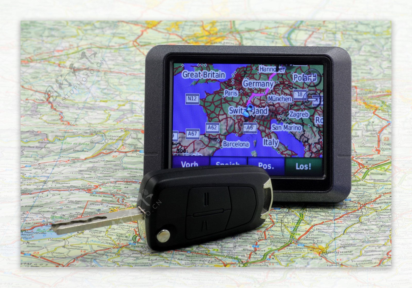 GPS导航地图手机图片