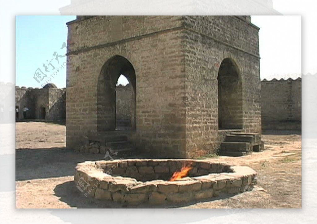 阿塞拜疆的琐罗亚斯德教的火焰2股票的录像视频免费下载